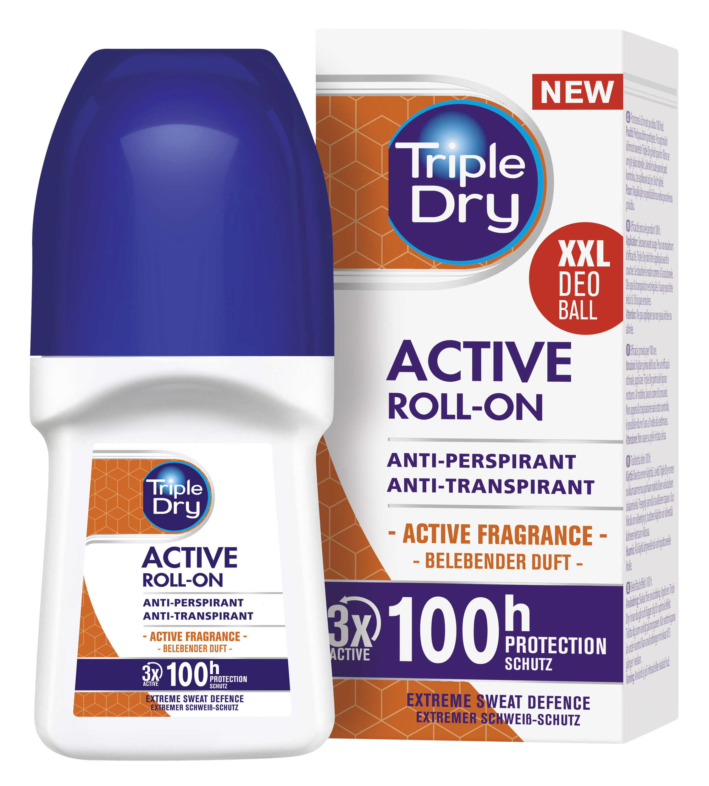 Triple Dry ACTIVE Roll-on 100h antiperspirantti 50 ml